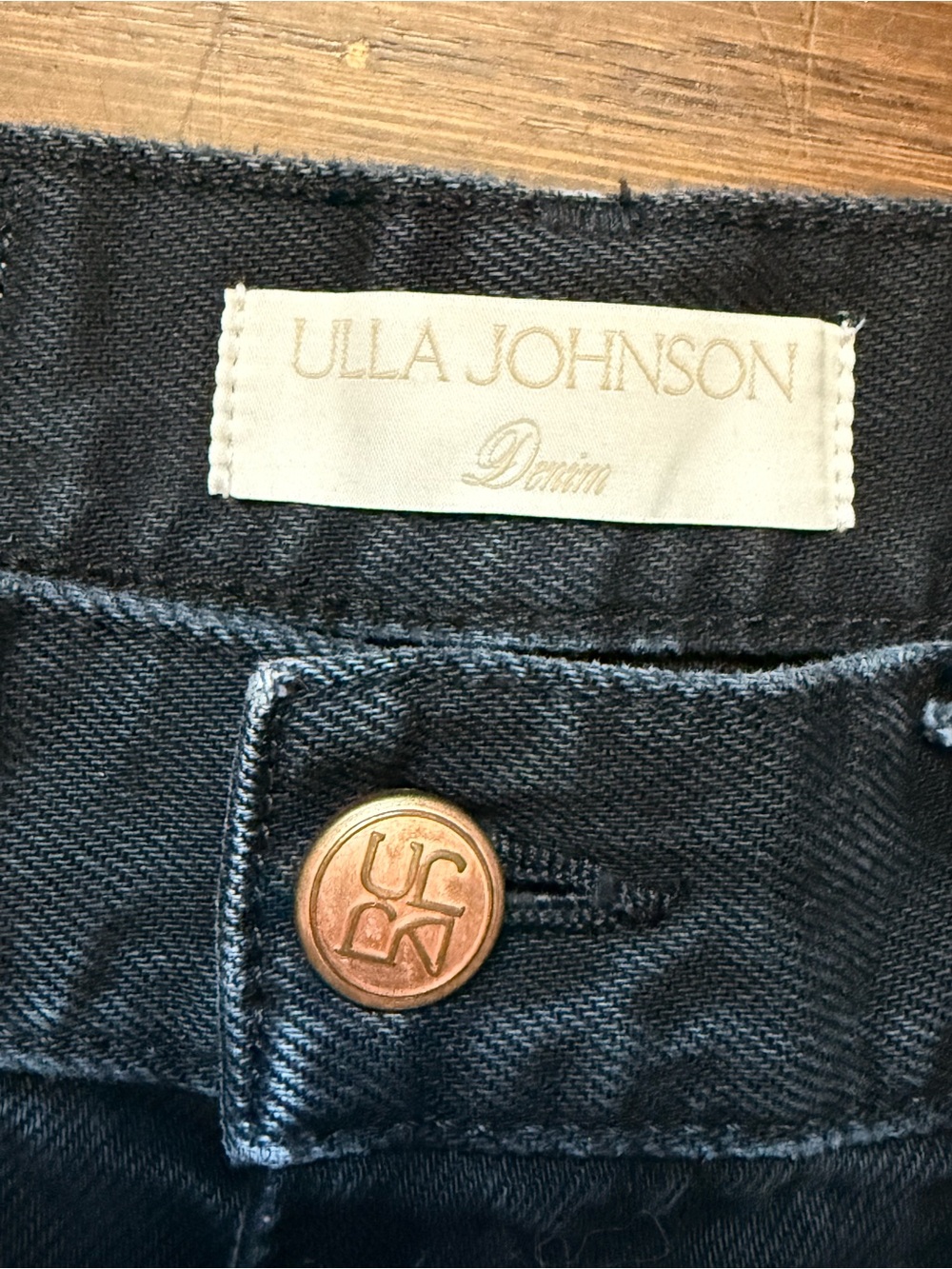 Ulla Johnson The Agnes Jean in Black Smoke Size 26 Made in USA Straight Leg Slim - Picture 8 of 15